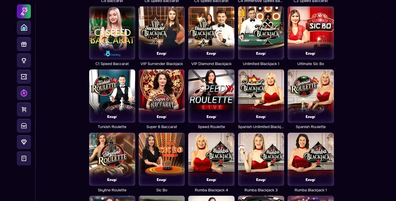 Интерфейс казино Ва-Банк на компьютере